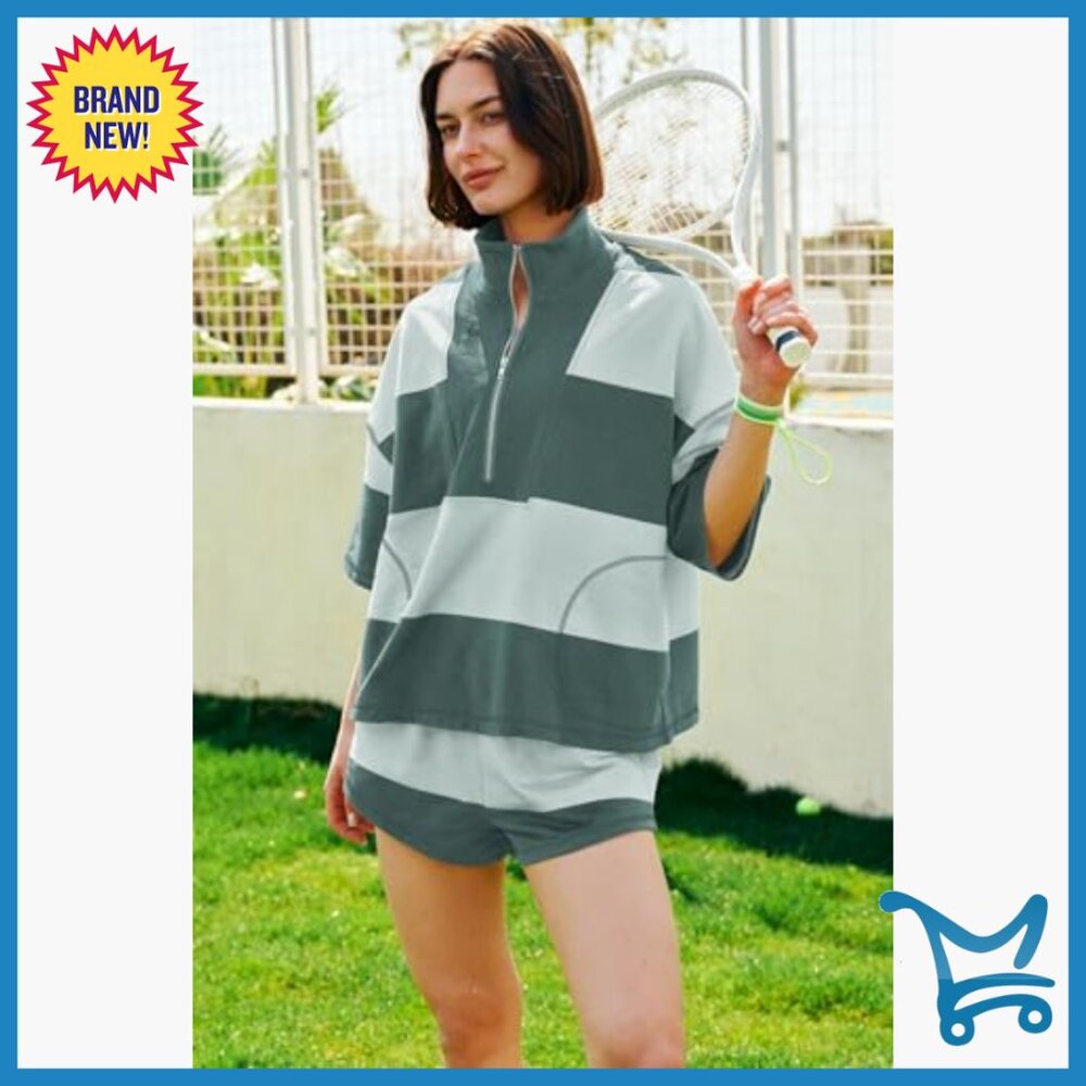 Medium Polyester Blend Workout Set With Pockets, … - image 4